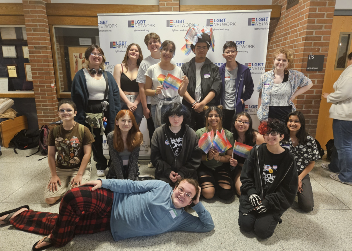 Members of NHP's Gay Straight Alliance, along with members from Carey and Sewanhaka, participate in a variety of activities at the Long Island LGBT Youth Conference hosted by the LGBT Network. (Source from Ms. Katz)
